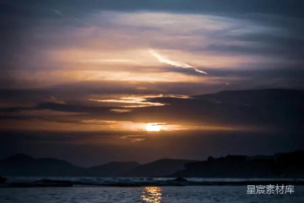 高清摄影 日落时分的海洋