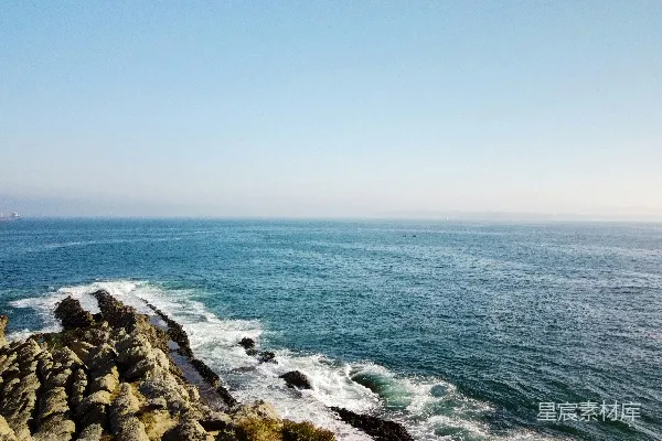 高清摄影 海岸与海浪的宁静景色