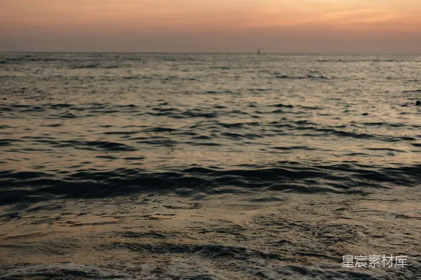 高清摄影 黄昏海浪