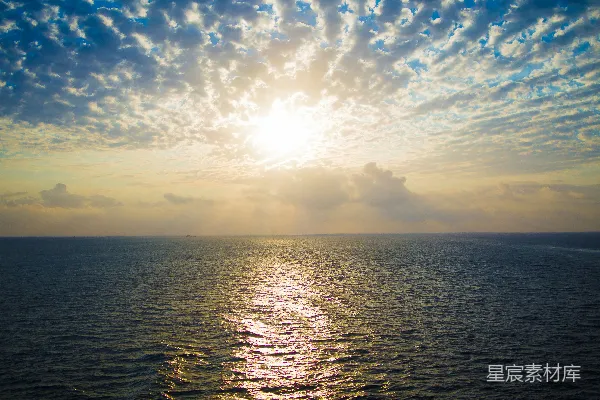 高清摄影 海上的日落