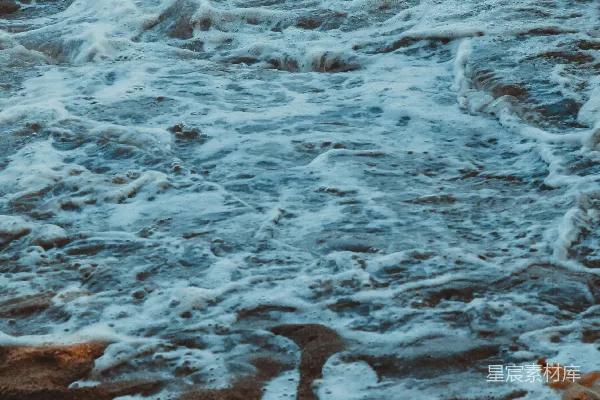 高清摄影 海浪拍打沙滩
