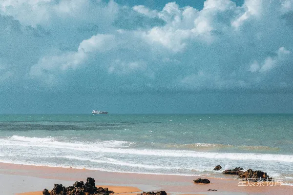 高清摄影 海天一色的宁静海岸