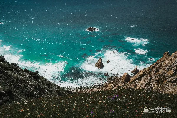 高清摄影 海岸与岩石的交响曲