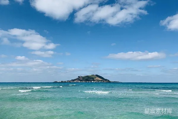 高清摄影 碧海蓝天下的宁静海岸