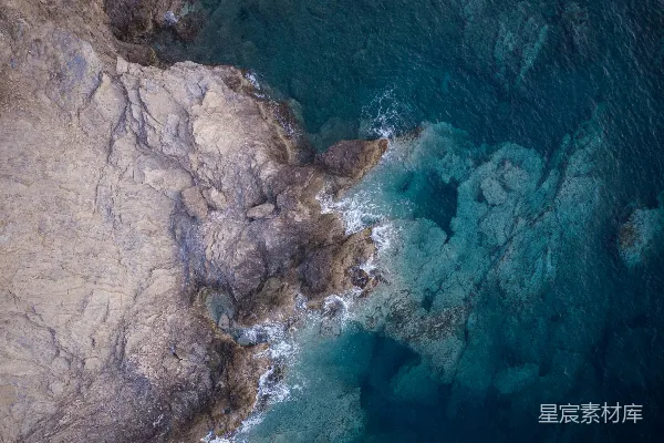 高清摄影 鸟瞰海礁