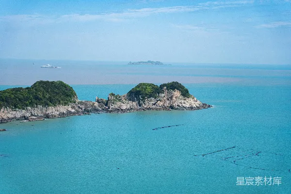 高清摄影 碧海蓝天与孤岛的宁静美景