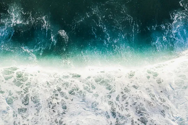 高清摄影 俯瞰海浪