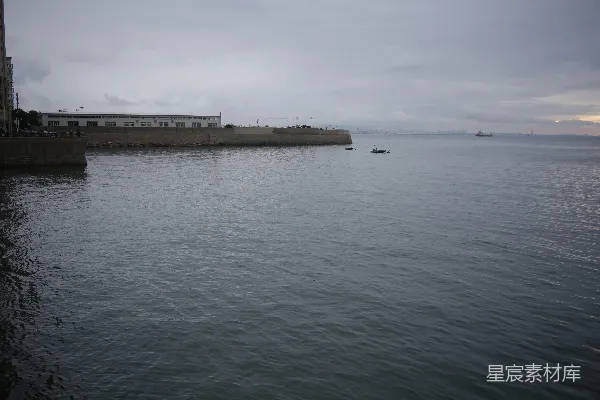 高清摄影 宁静的码头与海景