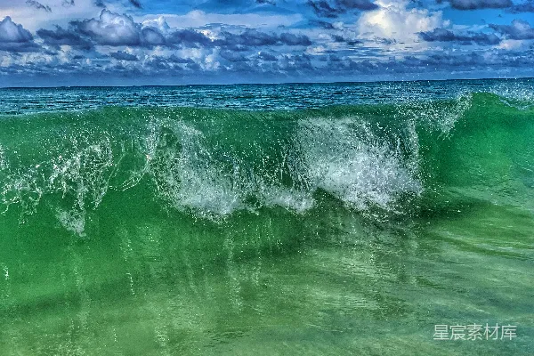 高清摄影 碧海浪花