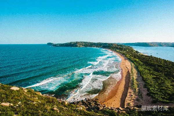 高清摄影 海岸线上的宁静美景