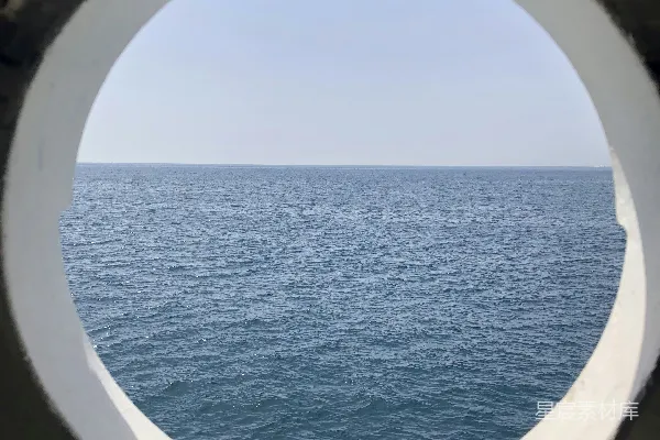 高清摄影 透过船窗看海