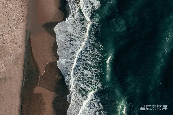 高清摄影 海岸线的鸟瞰图