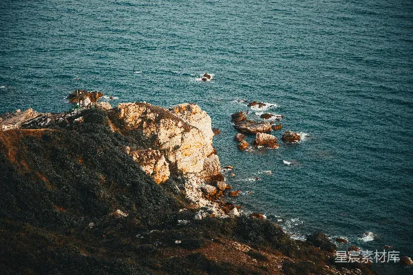 高清摄影 海岸悬崖俯瞰图
