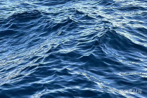 高清摄影 深邃蓝海波纹