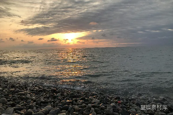 高清摄影 海边的日落