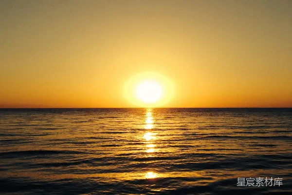 高清摄影 海面上的夕阳