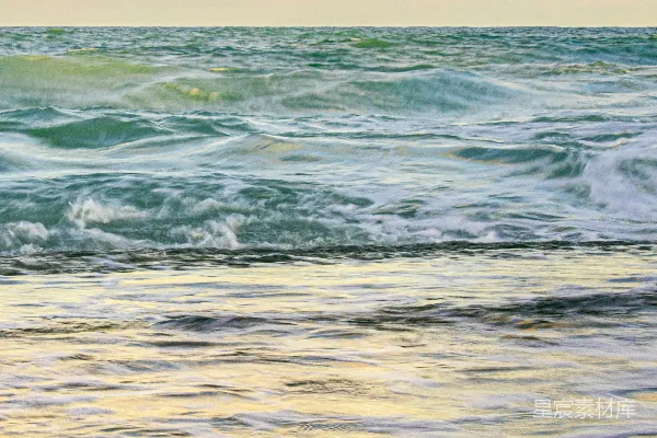 高清摄影 日落时分的海浪