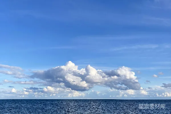 高清摄影 海天一色的宁静时刻