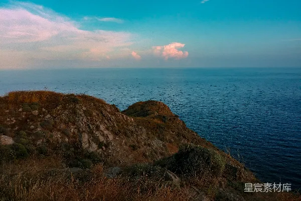 高清摄影 海岸边的宁静日落