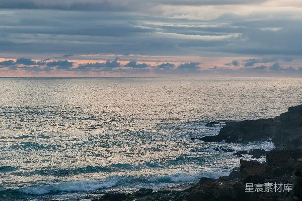 高清摄影 日落时分的海岸