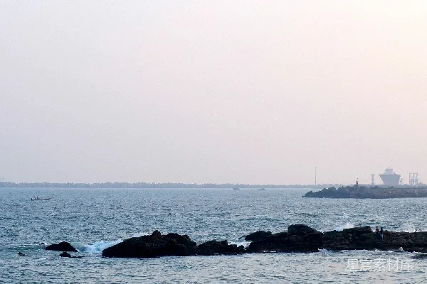 高清摄影 日落时分的海岸线