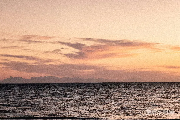 高清摄影 宁静的海岸日落