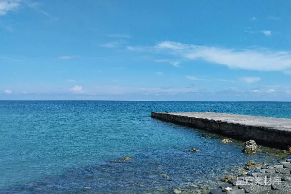 高清摄影 海边码头宁静时光