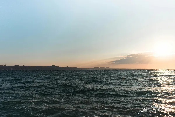 高清摄影 夕阳下的海景
