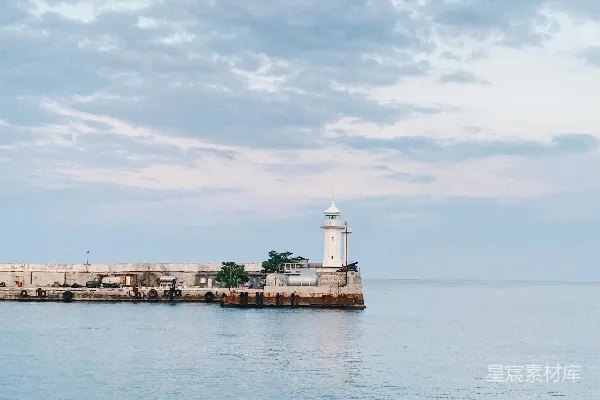 高清摄影 海港灯塔