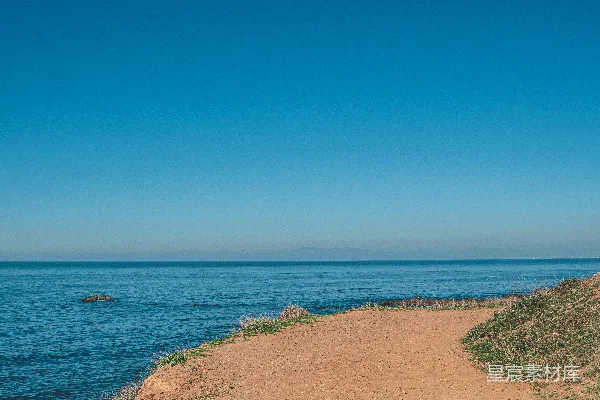 高清摄影 海岸边的小径