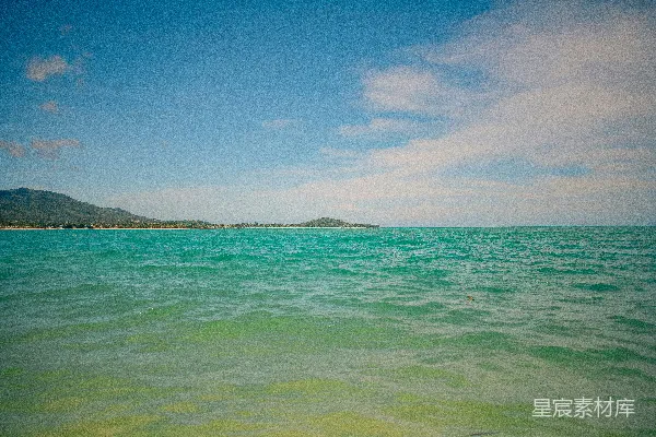 高清摄影 碧海蓝天的宁静海滩