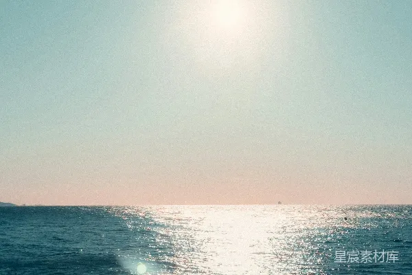 高清摄影 海上的阳光