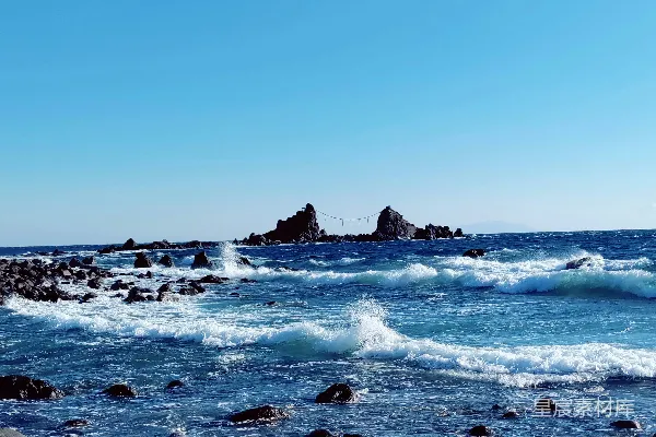 高清摄影 海浪与岩石