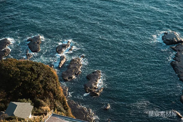 高清摄影 海岸俯瞰