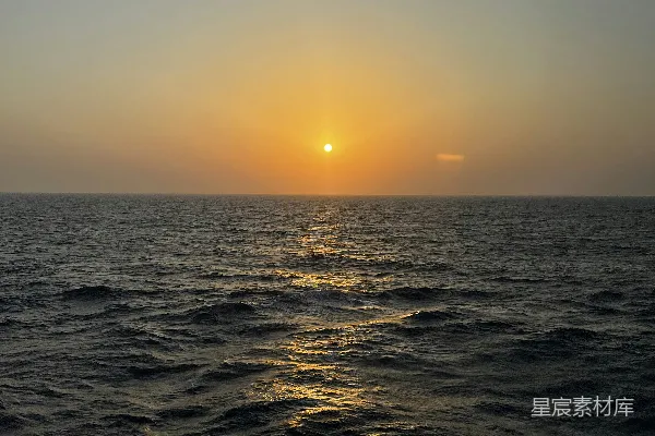 高清摄影 海上的日落
