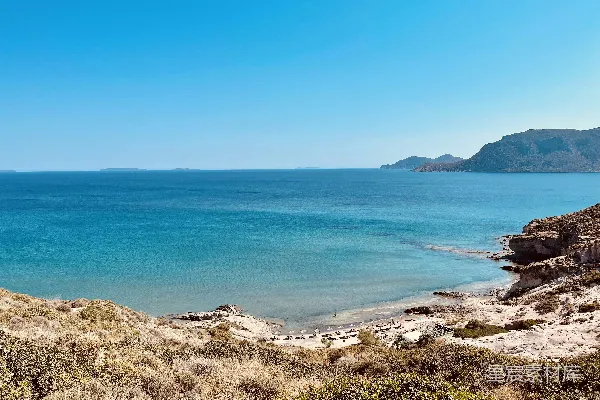 高清摄影 希腊海岸的宁静海滩