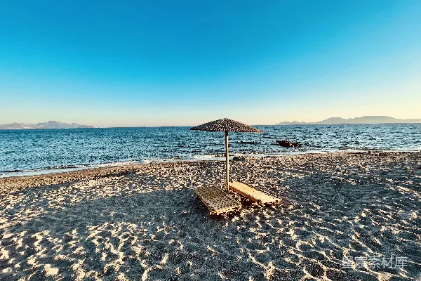 高清摄影 宁静的海滩角落