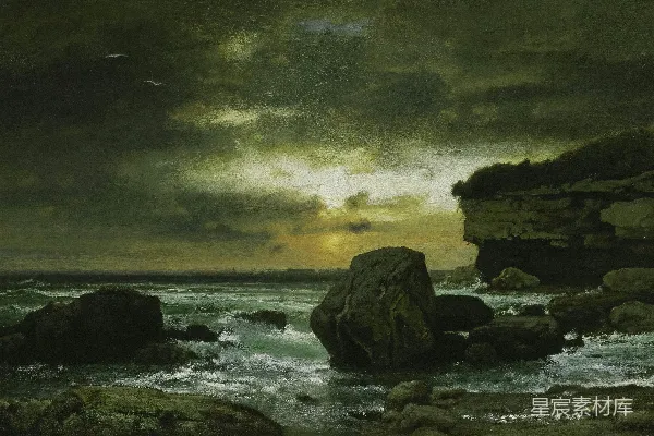 高清摄影 黄昏海景