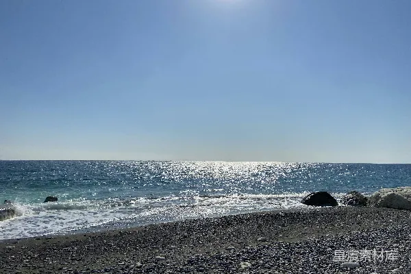 高清摄影 阳光下的海滩