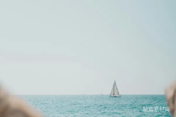 高清摄影 海上的帆船