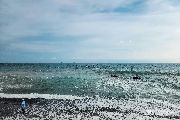 高清摄影 海边的散步