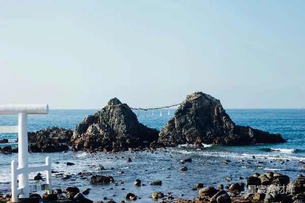 高清摄影 日本海边的神社