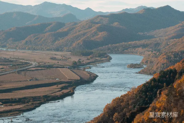 高清摄影 秋日山河图