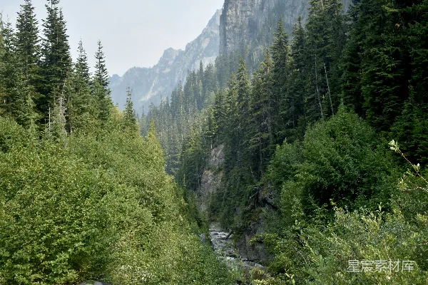 高清摄影 高山峡谷的自然美景