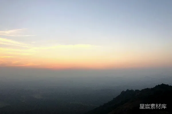 高清摄影 山间日出