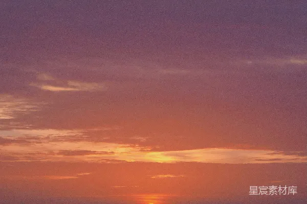 高清摄影 海平线上的日落