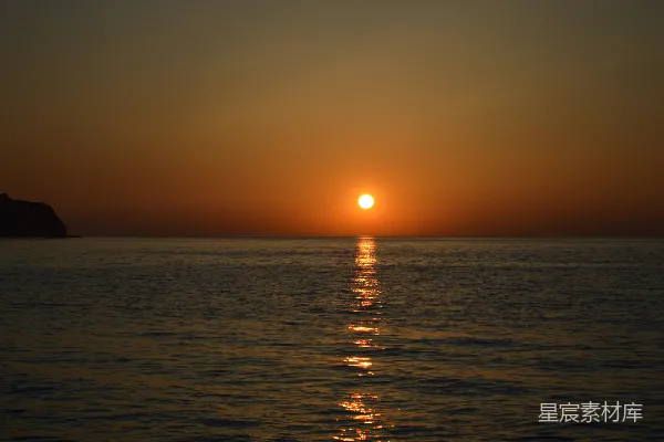 高清摄影 夕阳海面