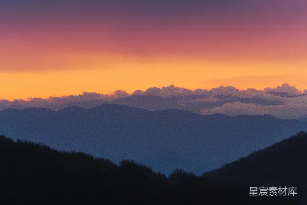 高清摄影 日落山景