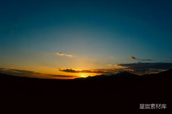 高清摄影 日落山景