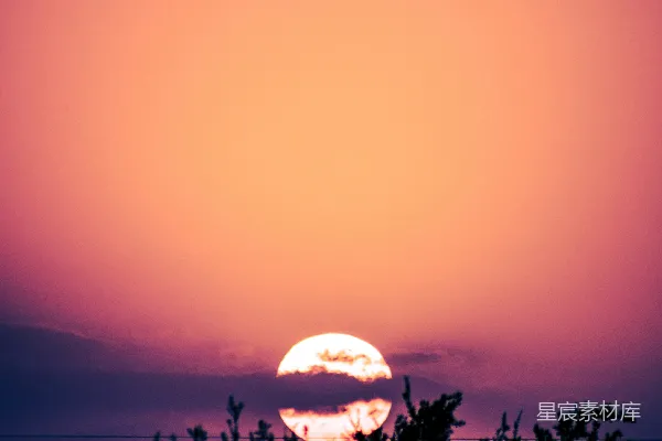 高清摄影 夕阳下的静谧景色